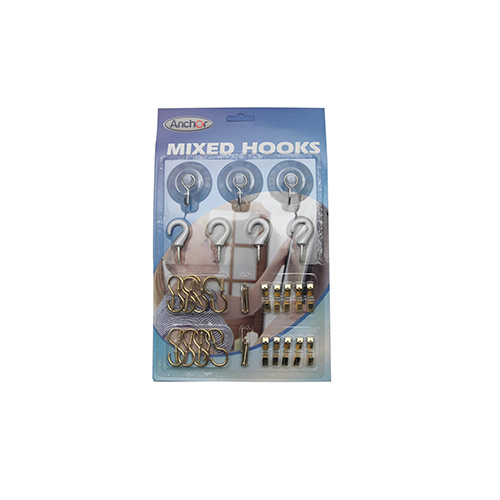 3PC 45加筋吸盘+4PC1”塑料杯钩+20PC1”杯钩+10PC小钩子